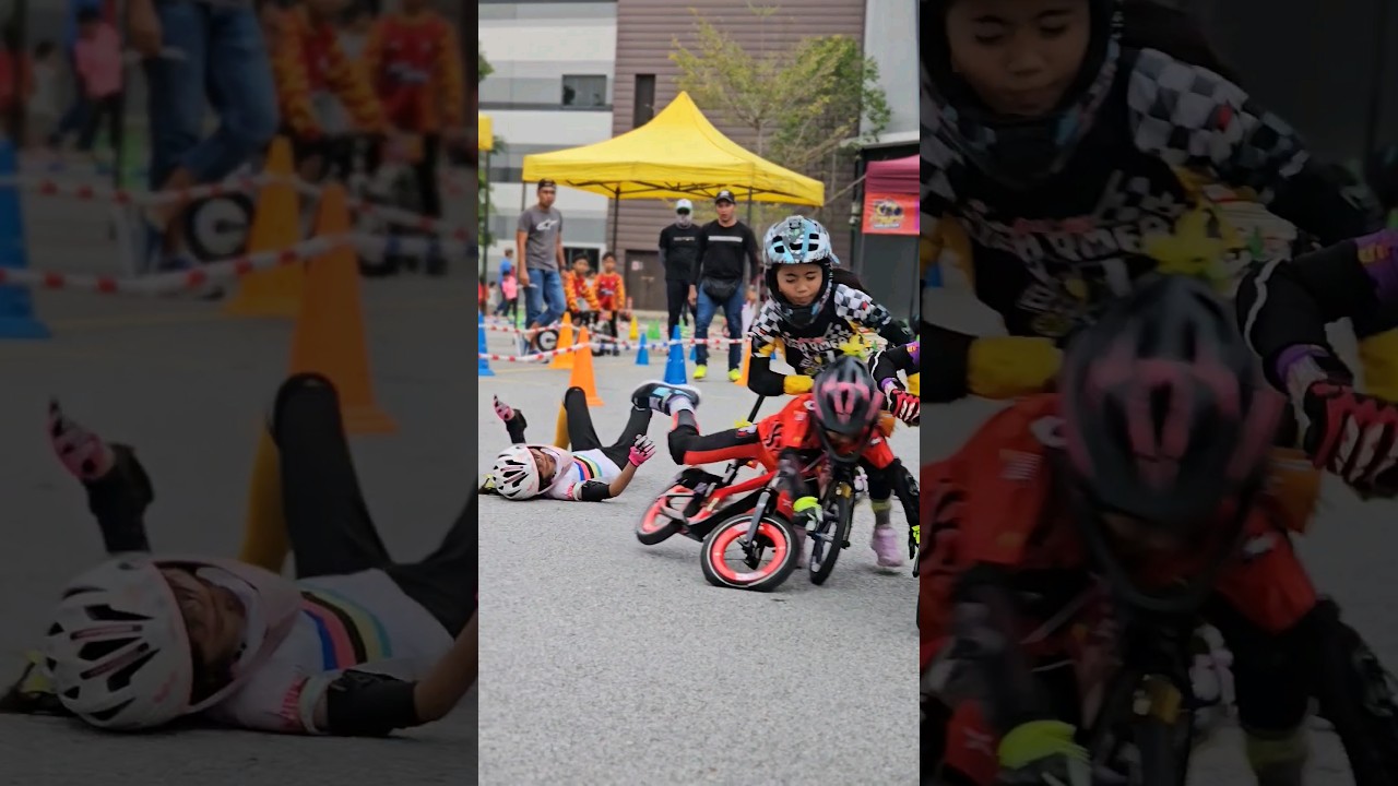 Crash On Starting!! Master Girl Open Category | Pushbike Fun Race Aeon Nilai 2023 | Pro