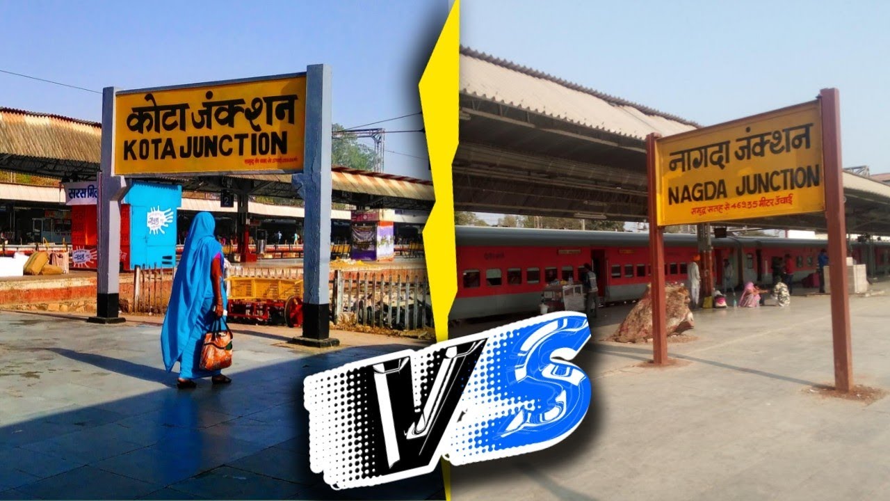 Kota Junction Nagda Junction Fully Compression || Kota junction VS Nagda Junction
