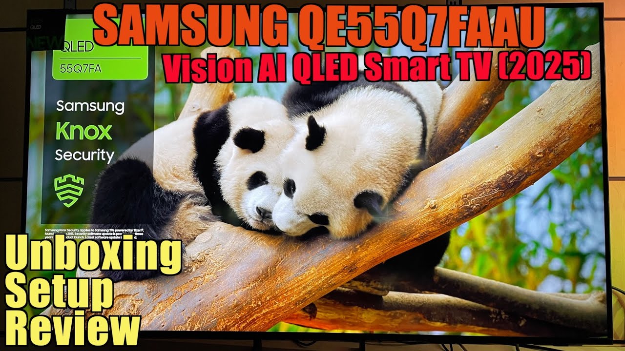 Samsung QE55Q7FAAU Vision AI Smart QLED TV 2025 kicsomagolás és bemutató
