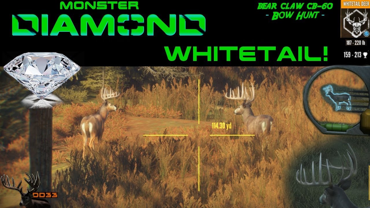 Zeroing In on a DIAMOND with the Bear Claw Bow!! CALL OF THE WILD 2018