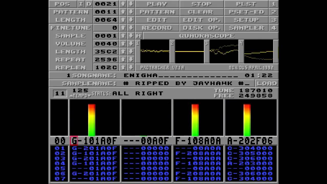 Amiga music: Firefox & Tip - Hyperbased (Enigma demo theme)