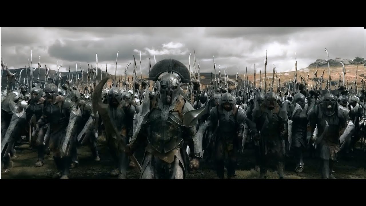 Orcs march chanting