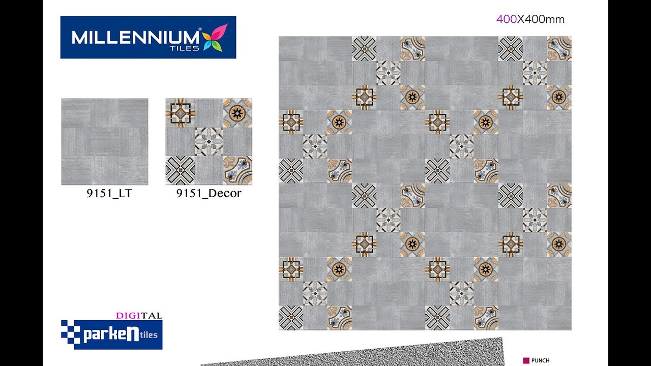 Millennium Tiles Europe 400x400mm (16x16) Digital Parken Exterior Porcelain Tile Collection