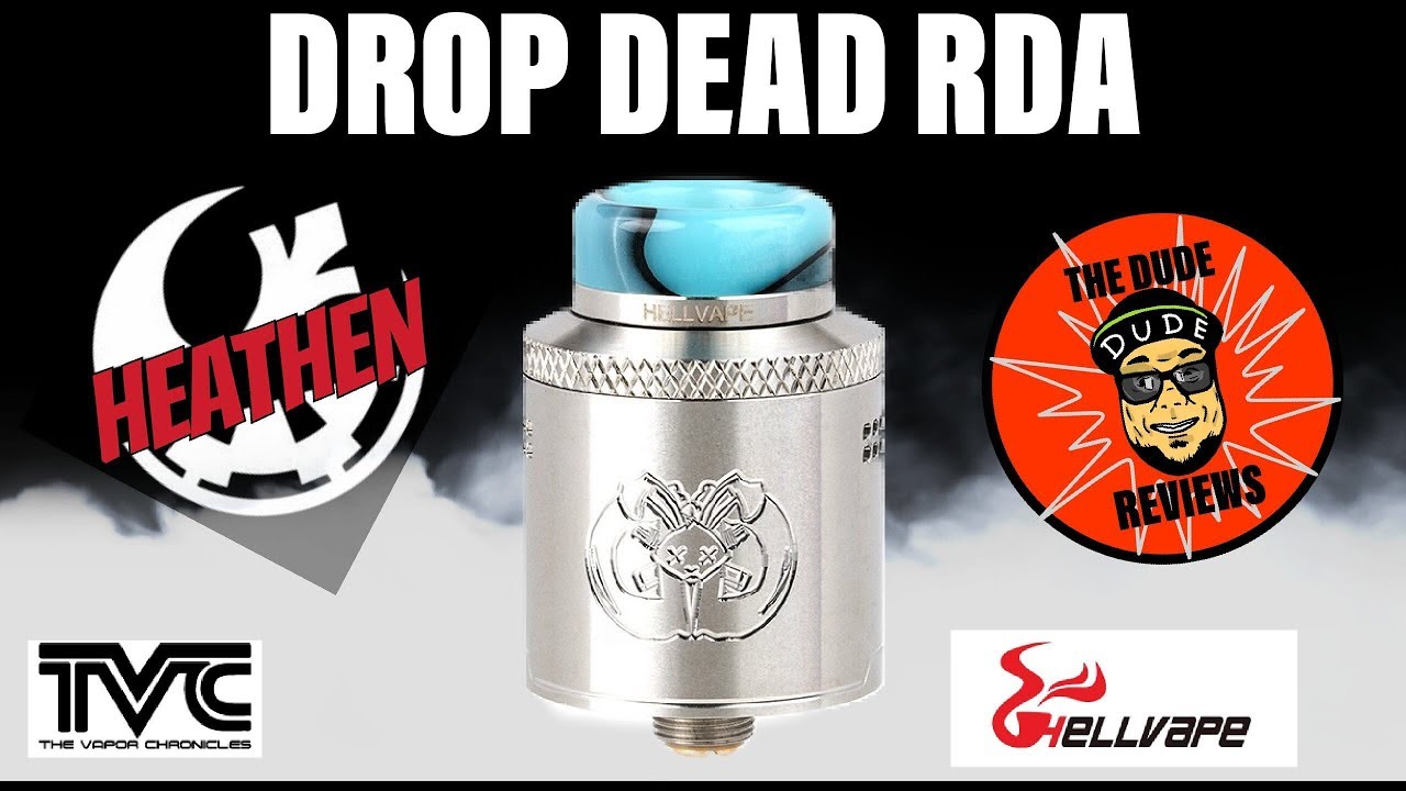 Drop Dead RDA - Hellvape X TVC X Heathen/ Full Review, build, wick