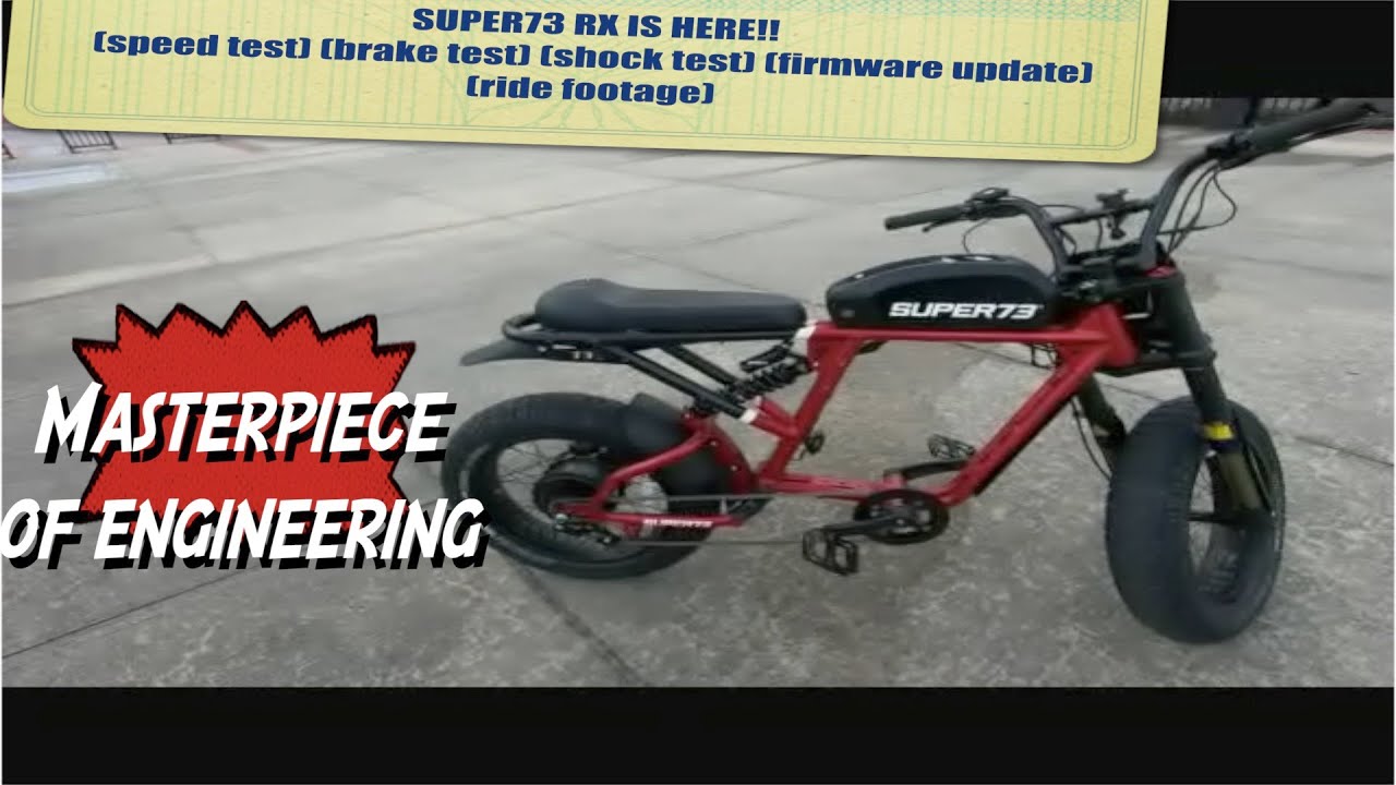 SUPER73RX is HERE!!!(speed test)(brake test) (front&rear shock test) (firmware update)(ride footage)