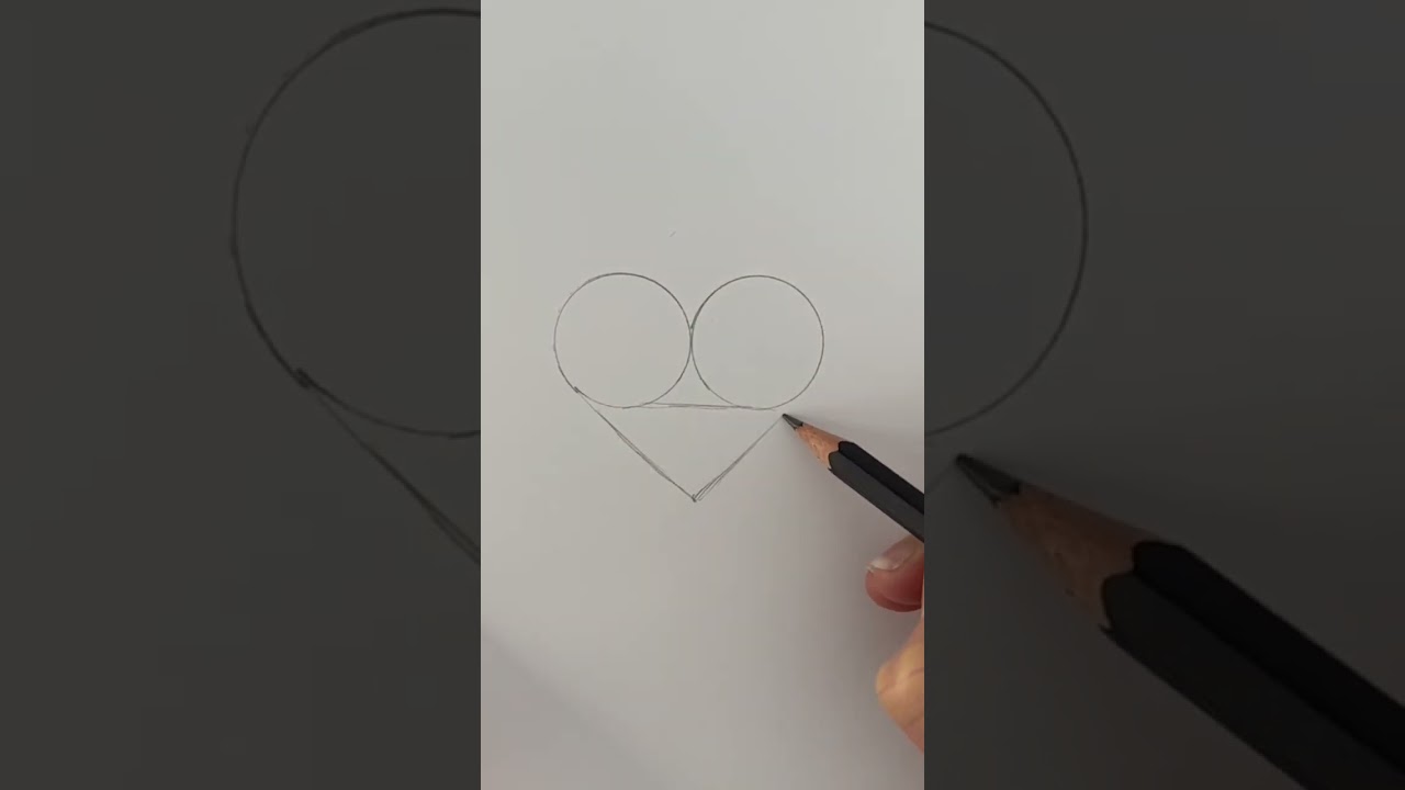 Easy HACK to draw the perfect HEART &hearts;️#valentinesday
