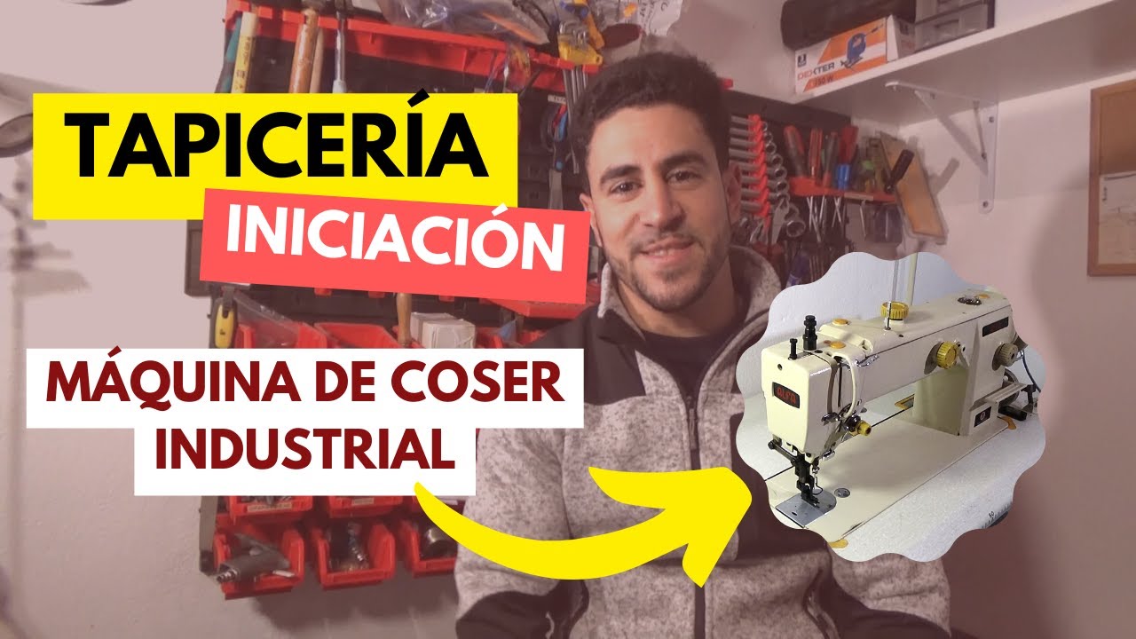 Iniciaci&oacute;n en m&aacute;quina de coser industrial de tapicer&iacute;a #upholstery #coser #aprender