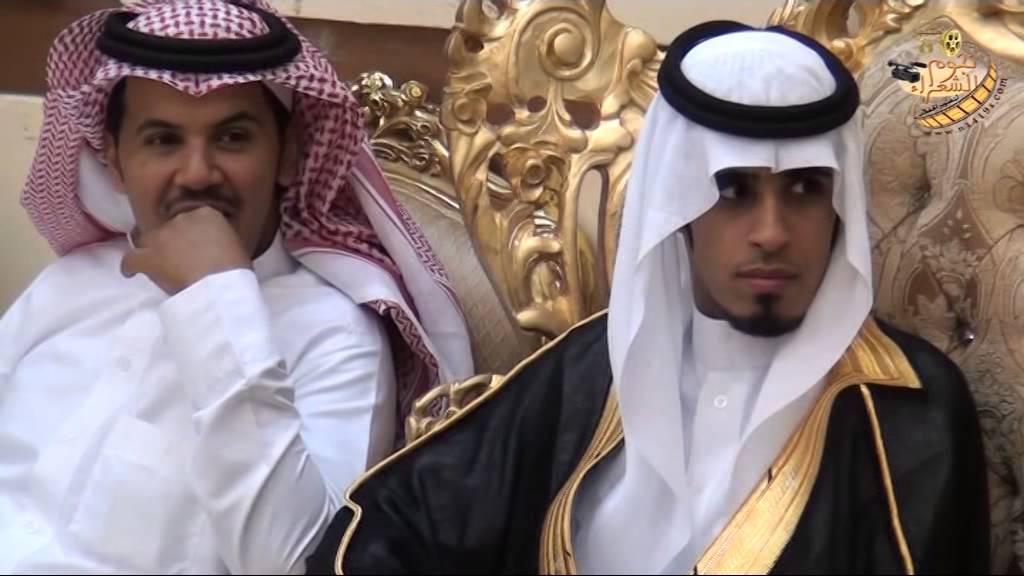 الحفل الخطابي في حفل الشيخ عبد الله بن حبيني القعياني بمناسبة زواج ابناءه ماجد وسعد