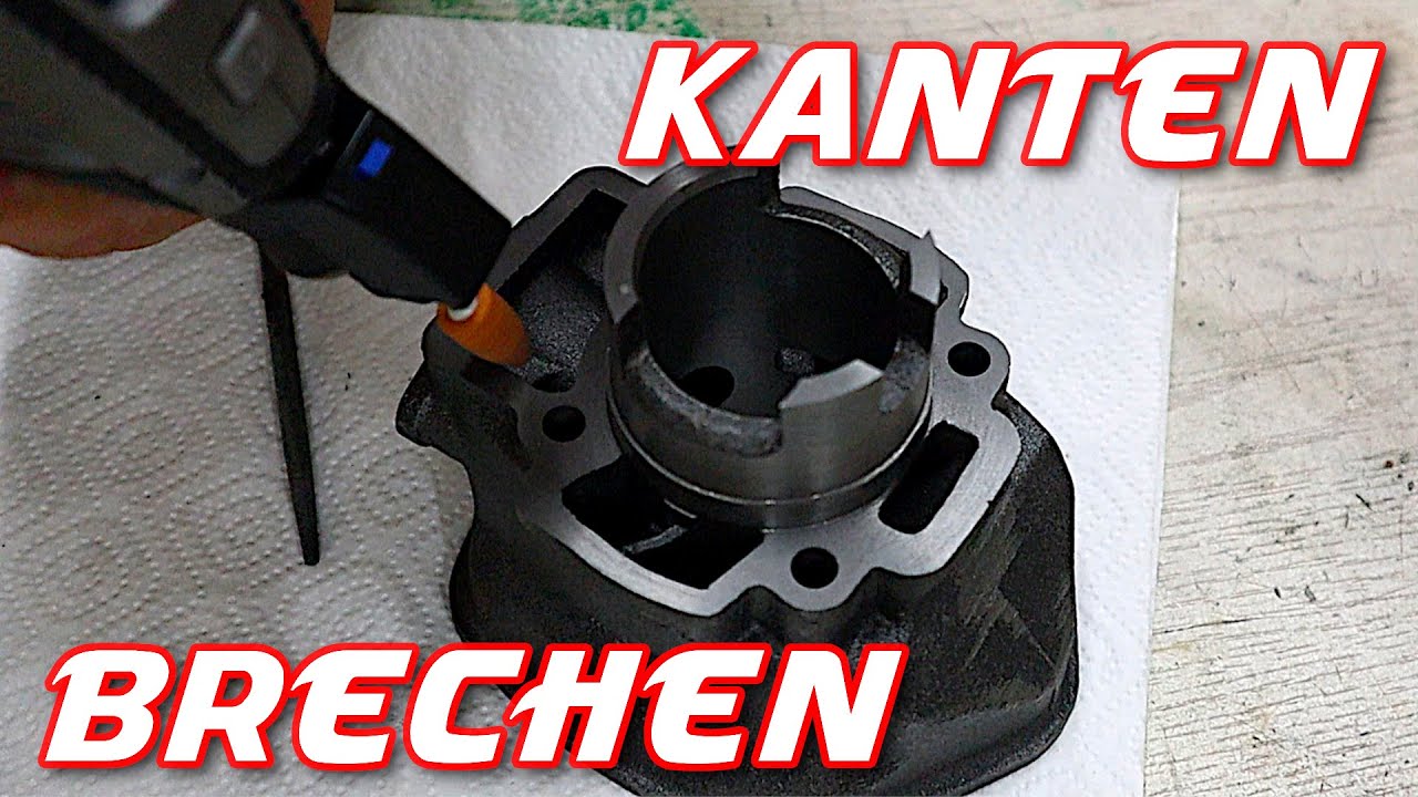 Zylinder entgraten - Kanten brechen / Roller mehr haltbarkeit
