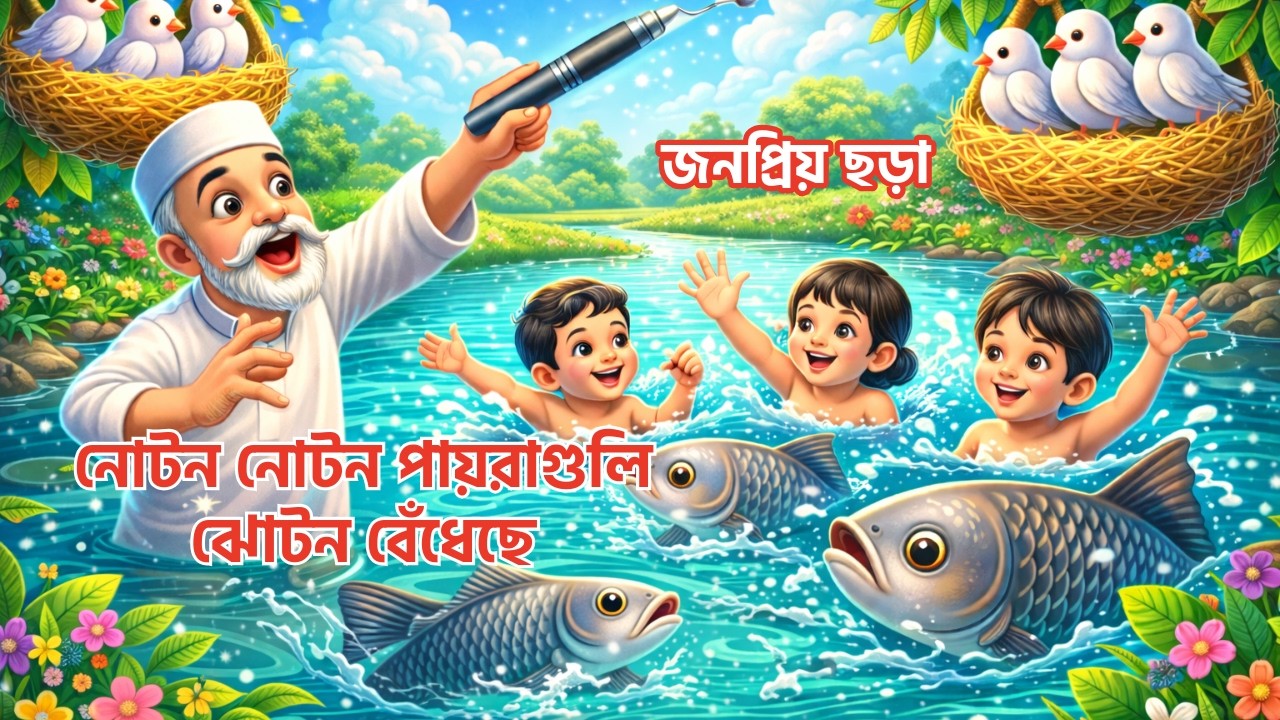 নোটন নোটন পায়রাগুলি | Noton Noton Payraguli | জনপ্রিয় বাংলা শিশু ছড়া | Bangla Kids Rhymes