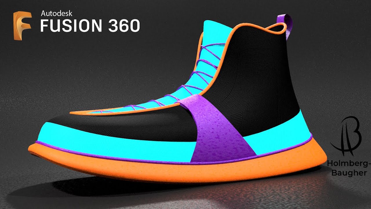 Shoe Design Speedrun 2 - Using Autodesk Fusion 360 - hightop