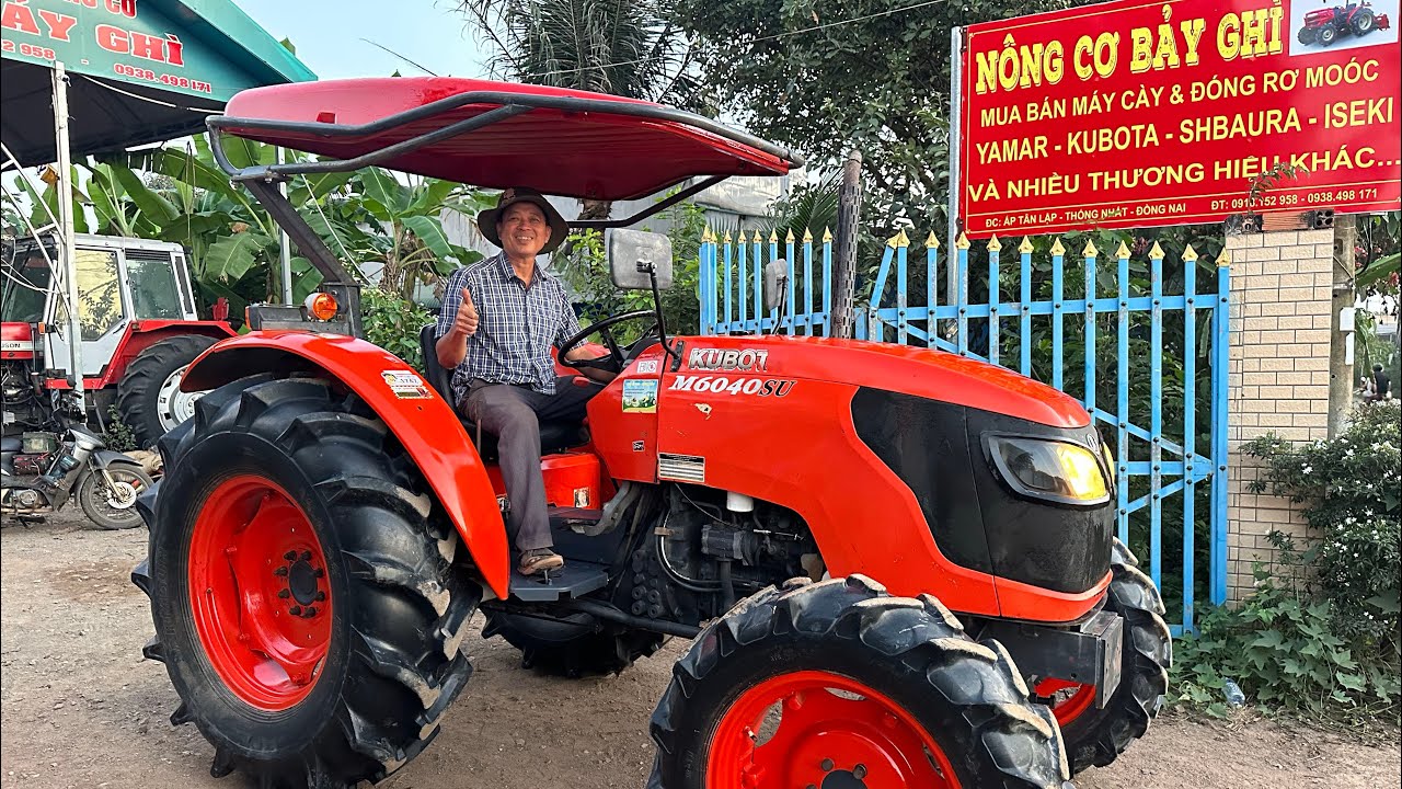 Kubota M6040SU Máy Móc nguyên bản, Nổ Giòn Giã như tiếng Pháo, Nông Cơ Bảy Ghì. LH 0918.152.958