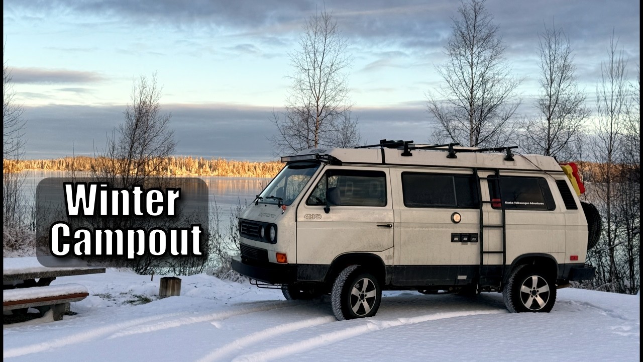 Winter Campout at Dolly Varden Lake | Vanagon, Fresh Snow & Quiet Alaska Nights