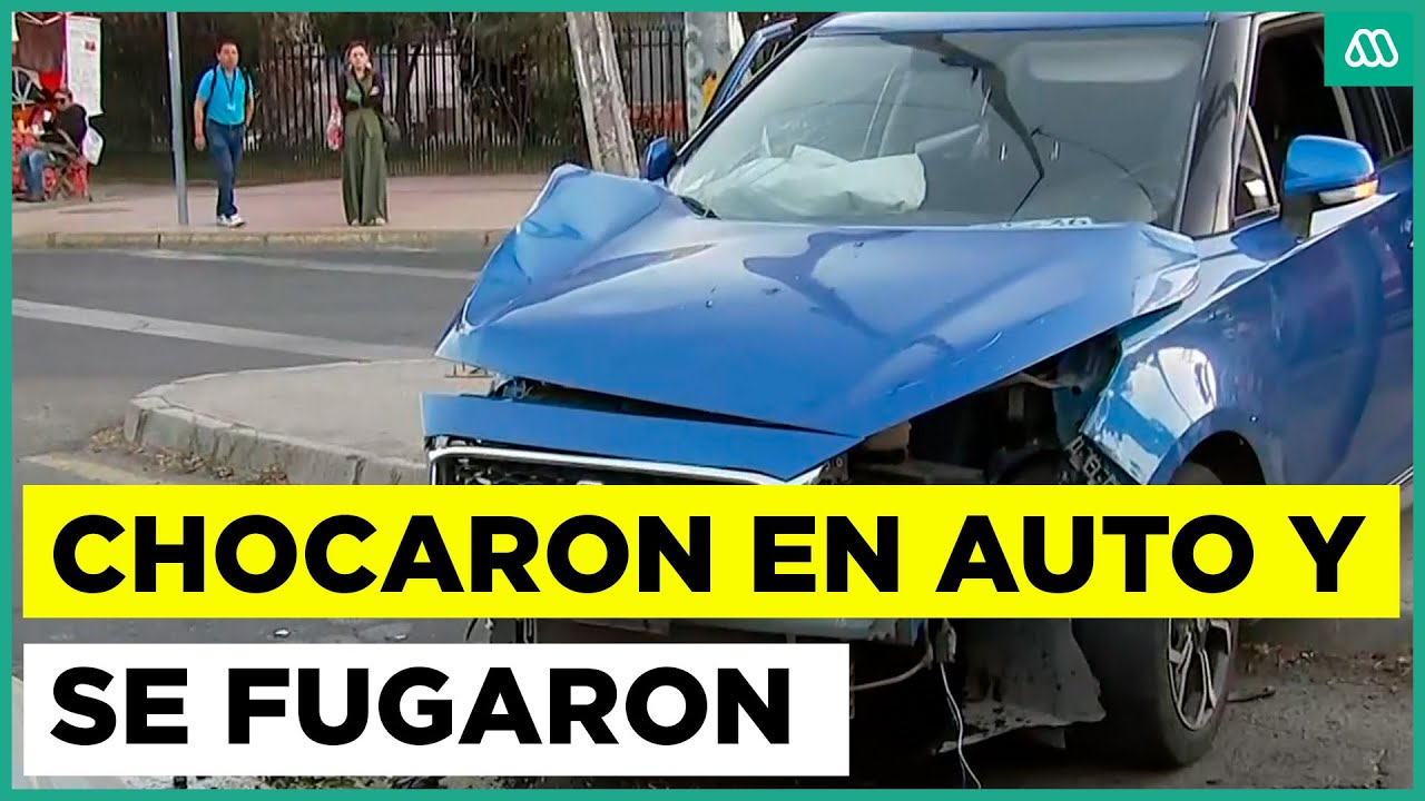 Grave accidente en Macul: sujetos chocaron en auto robado y se fugaron