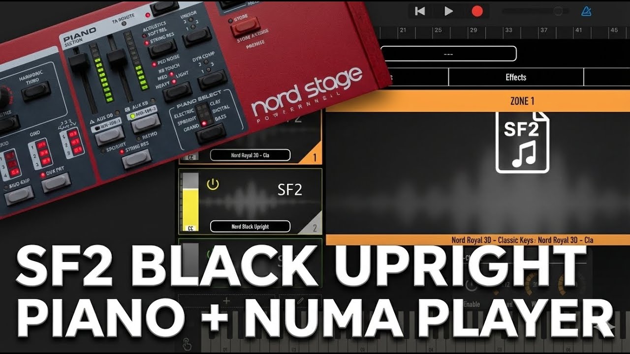 PIANO SF2 NORD + NUMA PLAYER 2 #nordpiano #numaplayer2 #sf2 #piano #viral #audioevolution 