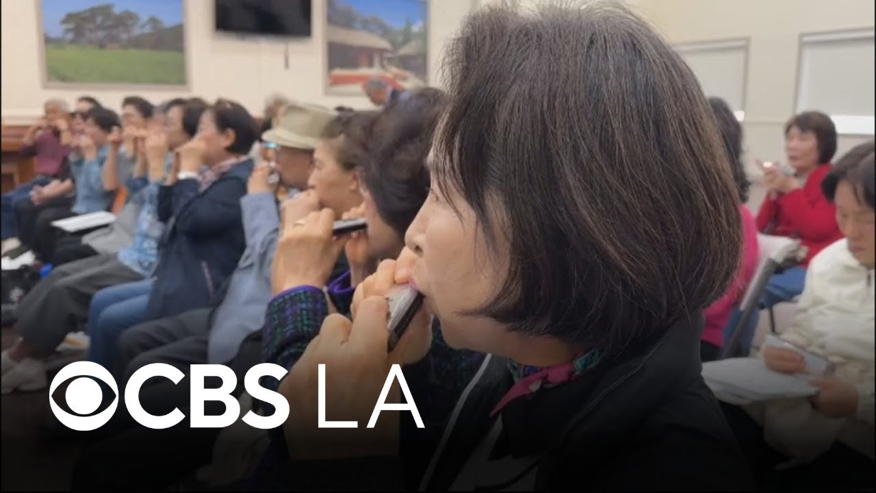 Koreatown seniors become viral sensation after harmonica performances at LA Kings games