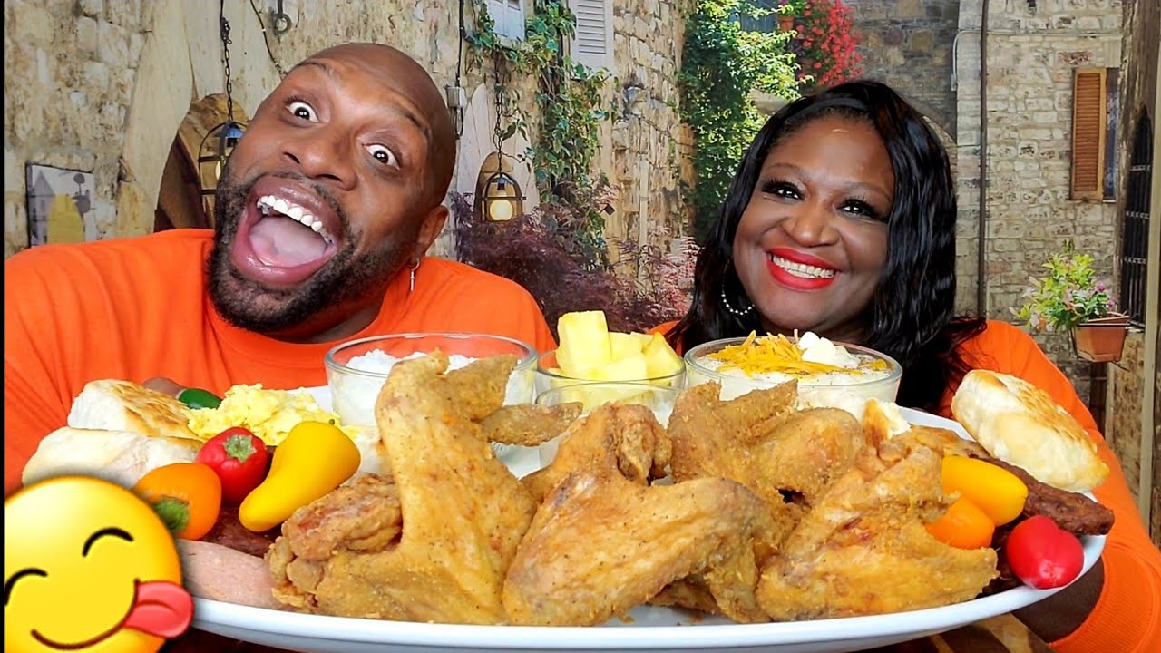 HUMONGOUS BREAKFAST MUKBANG 먹방 ... W/ SAM'S WORLD ... EATING SHOW 먹방
