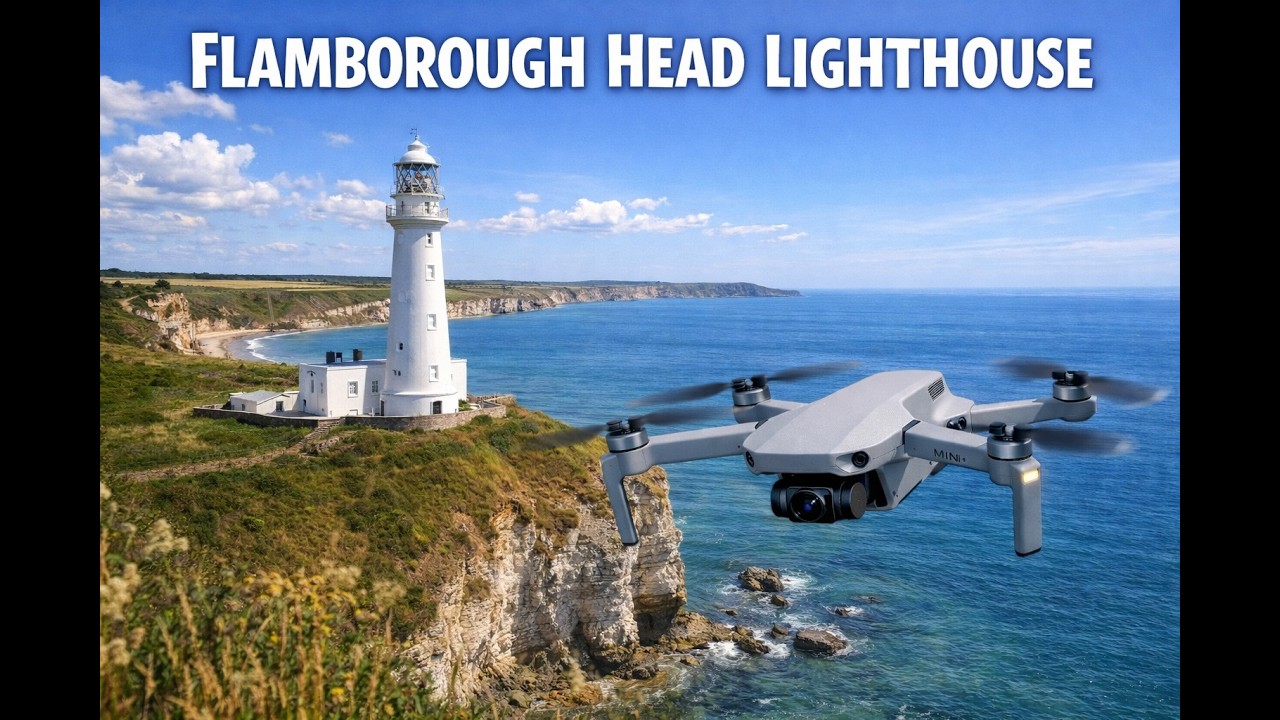 FLAMBOROUGH LIGHTHOUSE  #drone #djimini3pro #eastyorkshire #4k #spirit