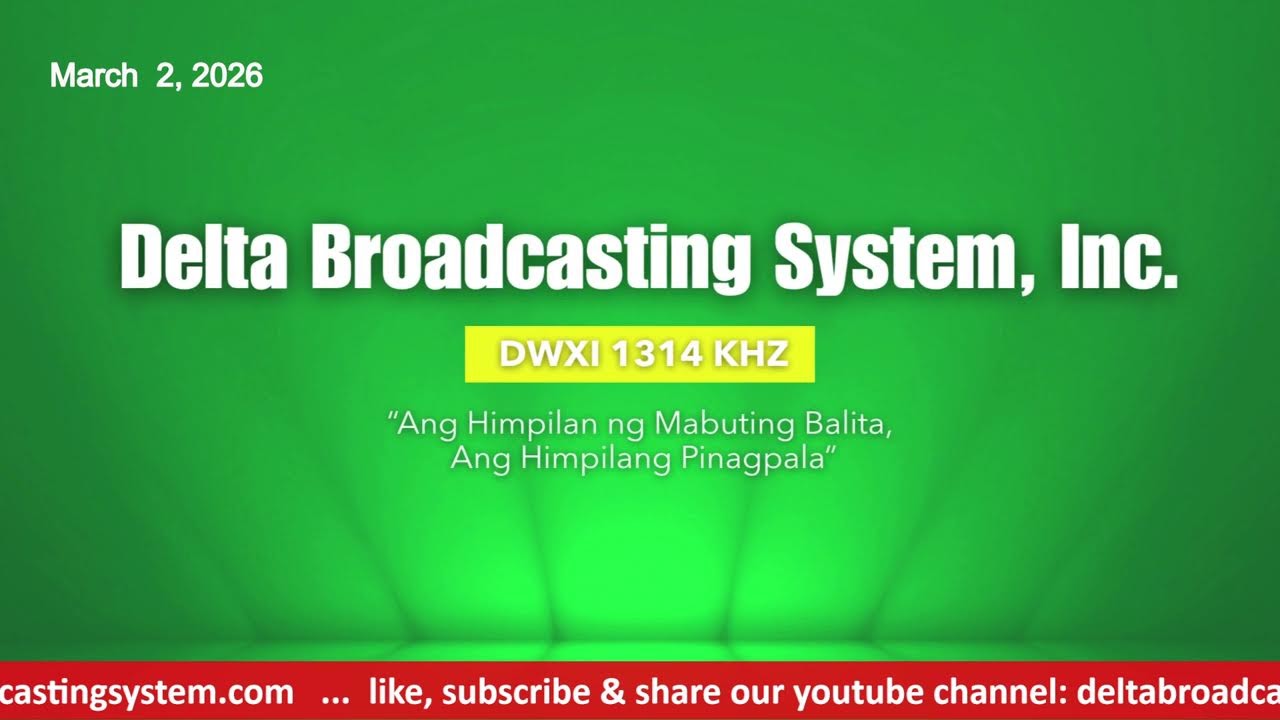 DWXI 1314 AM Live Streaming I Monday(March 2, 2026) #dailybreadafternoonedition
