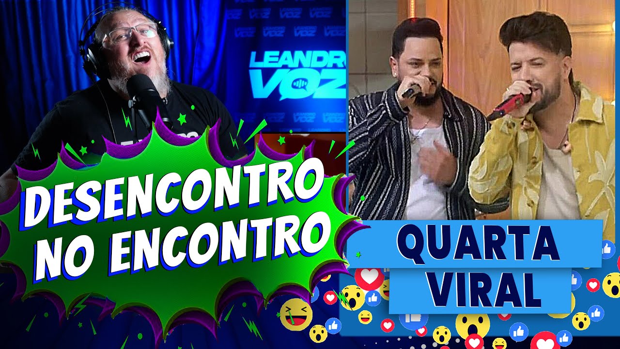 Diego e Victor Hugo fazendo fiasco no Programa Encontro