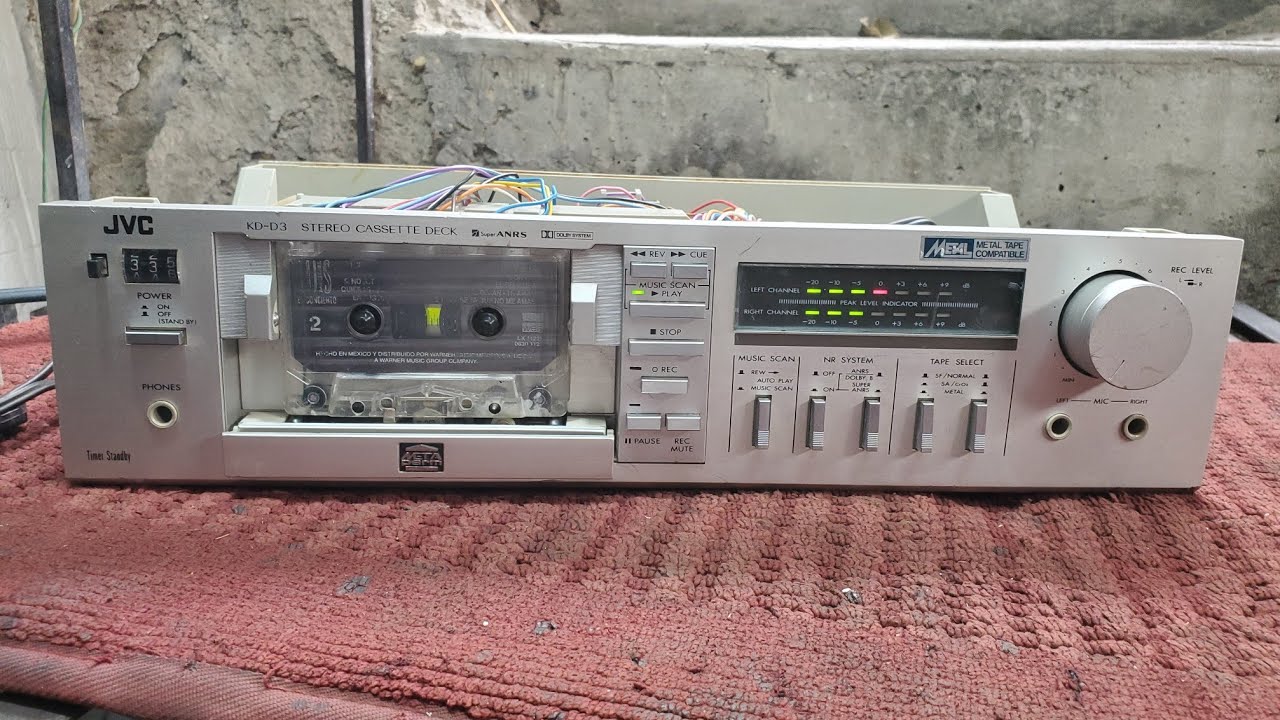 Deck de casette jvc kd-d3