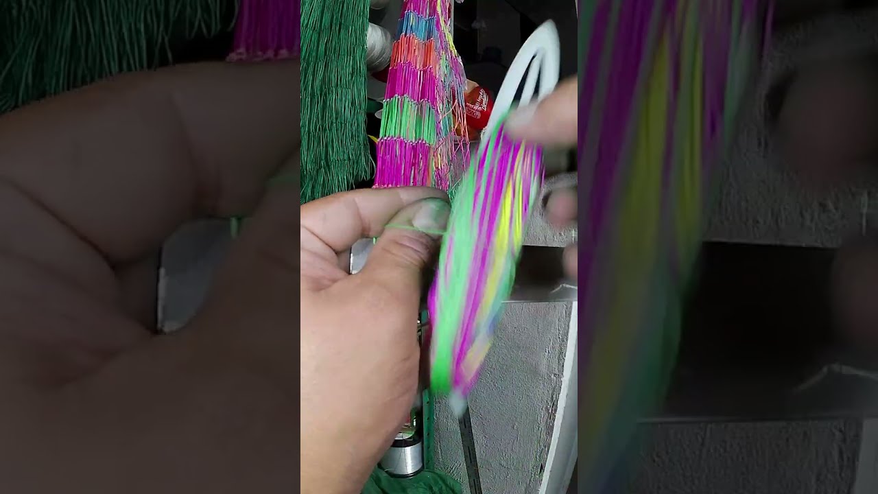 nudo muy eficaz y rápido para tejer atarrayas de ojo pequeño