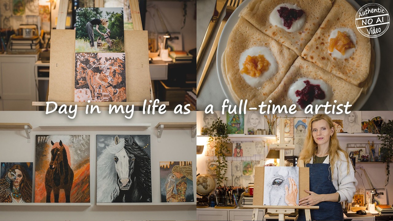 Day in my life as a full-time artist | Artist's vlog