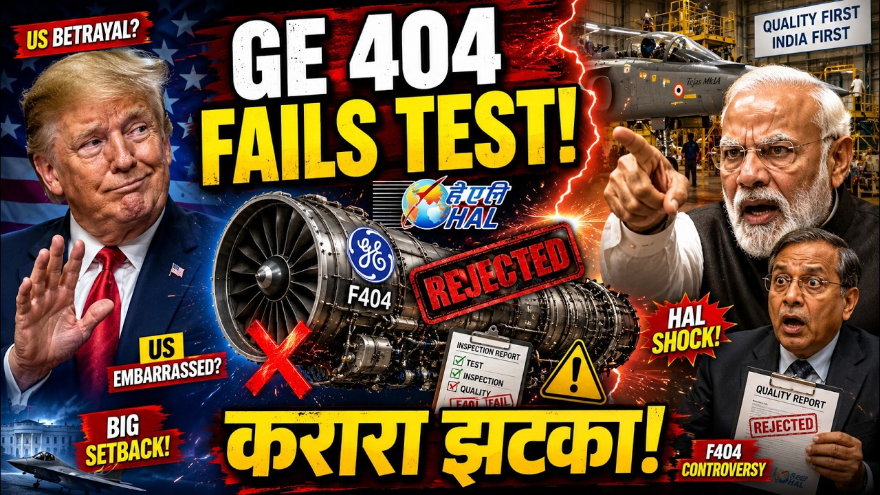 US Betrayal?😱 Tejas Mk1A Setback: US GE F404 Engine Fails HAL Quality Check