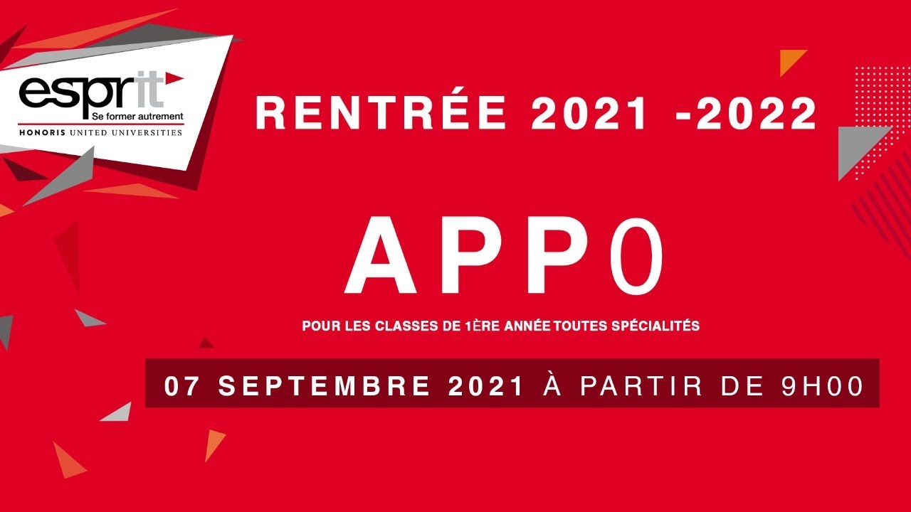 La semaine d’intégration APP0 - ESPRIT