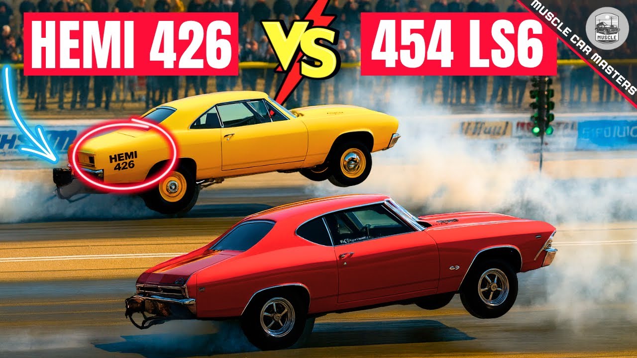Hemi426 против Chevelle SS454 LS6 Drag Race. ШОКИРУЮЩАЯ ПРАВДА раскрыта!