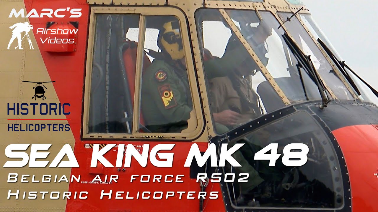 4Kᵁᴴᴰ Seaking Belgian air Force RS02  Historical Helicopters 2024  Airshow 2024