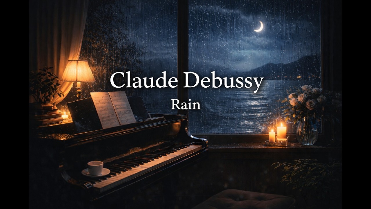 Debussy with Rain Sounds 🌧️ | 3 Hours Deep Sleep Music | Relaxing Piano & Rain Ambience