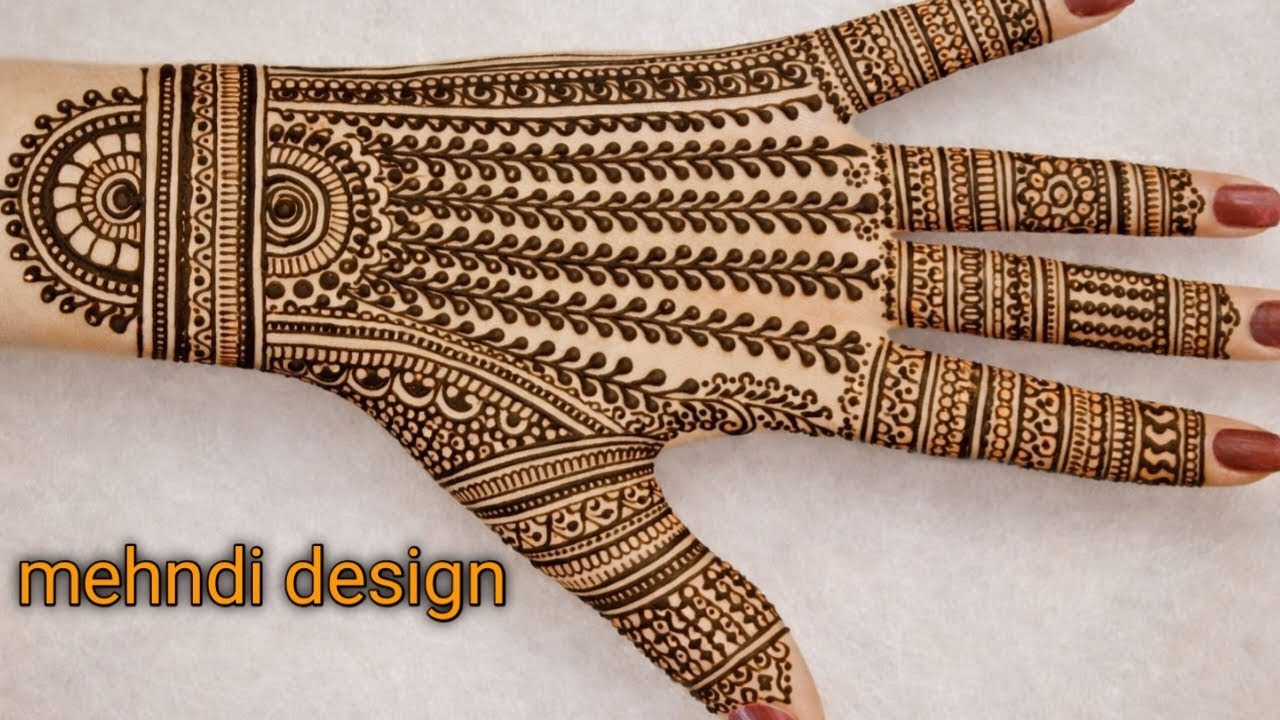 Modern mehndi design back hand | mehndi design back hand | easy back hand mehndi design|