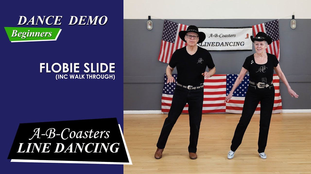FLOBIE SLIDE - Line Dance Demo & Walk Through