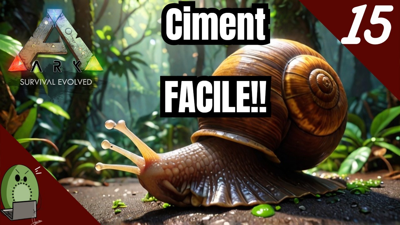 VANILLA The Island 100% - On tame un ACHATINA pour avoir du ciment  (Ark Survival Evolved #15)