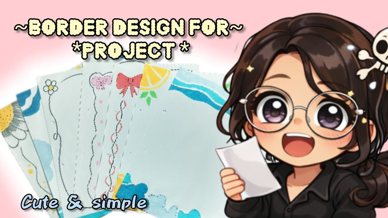 Easy Front Page Design for SchoolProject, Journal, Assignment #frontpagedesign#art #pageborder #yt