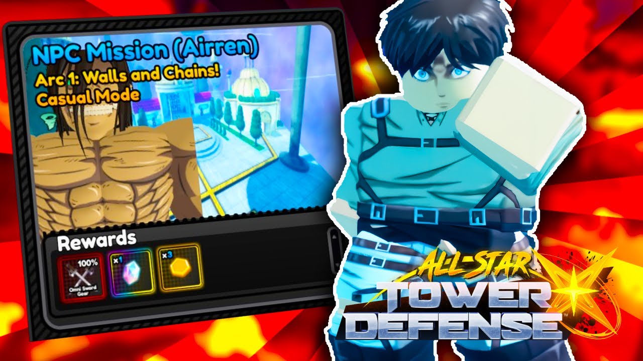 How to Beat the New Eren Mission with Only 3 Units - All Star Tower Defense X