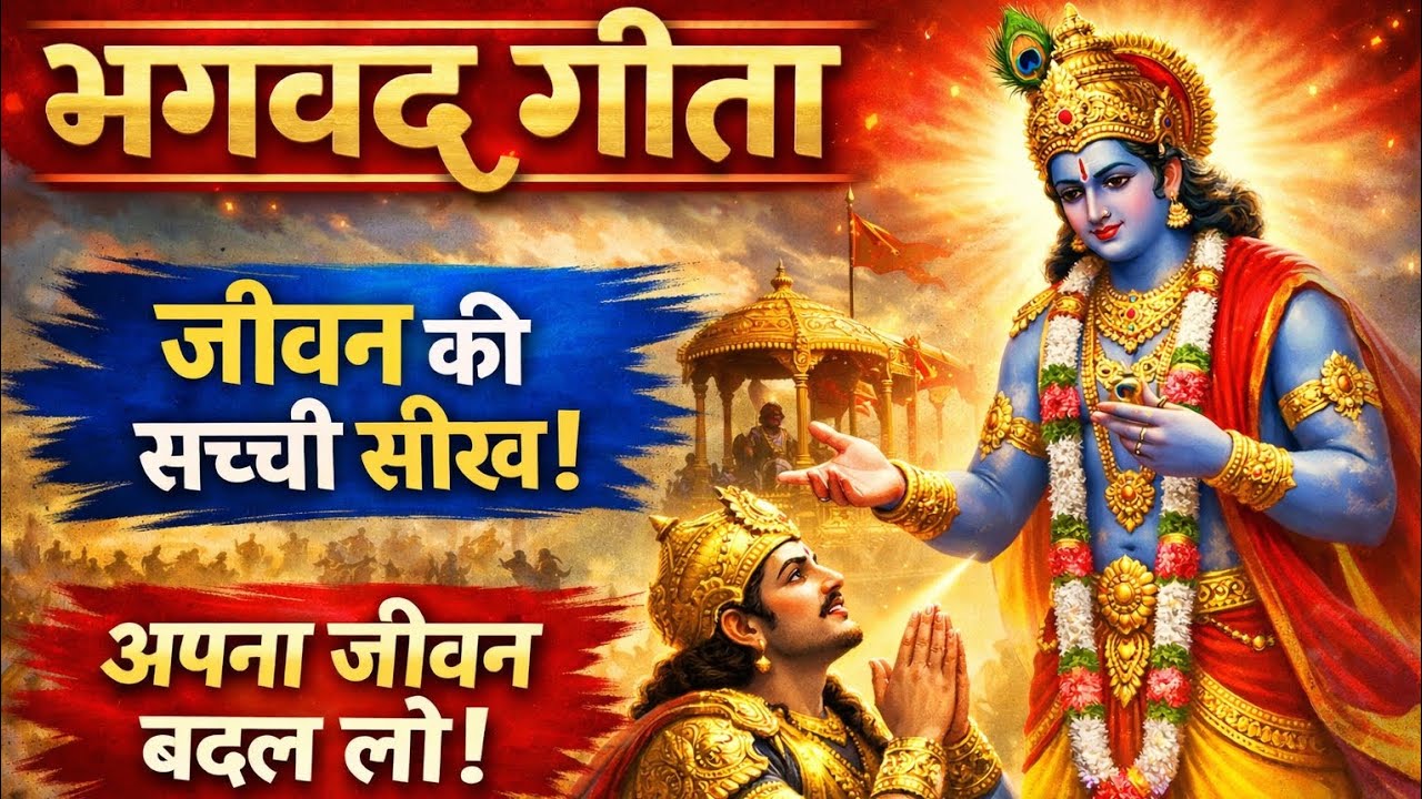 श्रीमद्भगवद्गीता: कर्म, कर्तव्य और निर्भय जीवन जीने का शाश्वत मार्ग 🕉️🔥📖