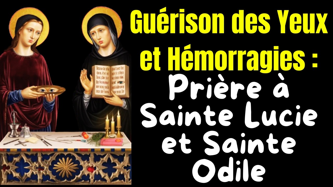 Pri&egrave;re Puissante &agrave; Sainte Lucie et Sainte Odile contre les Maladies des Yeux et les H&eacute;morragies
