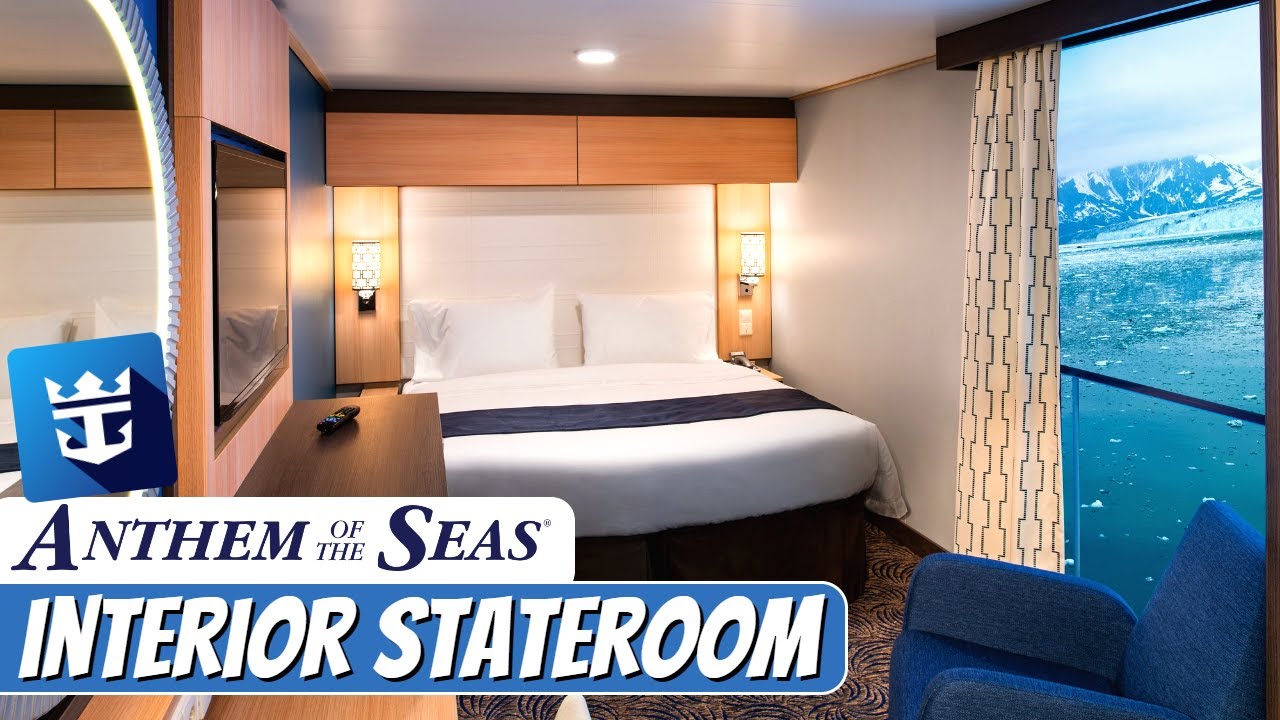 Anthem of the Seas | Interior Virtual Balcony Stateroom Tour & Review 4K | Royal Caribbean