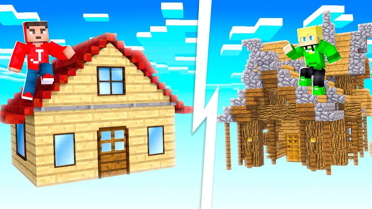 BOUW Je EIGEN VLIEGENDE VILLA CHALLENGE In Minecraft!