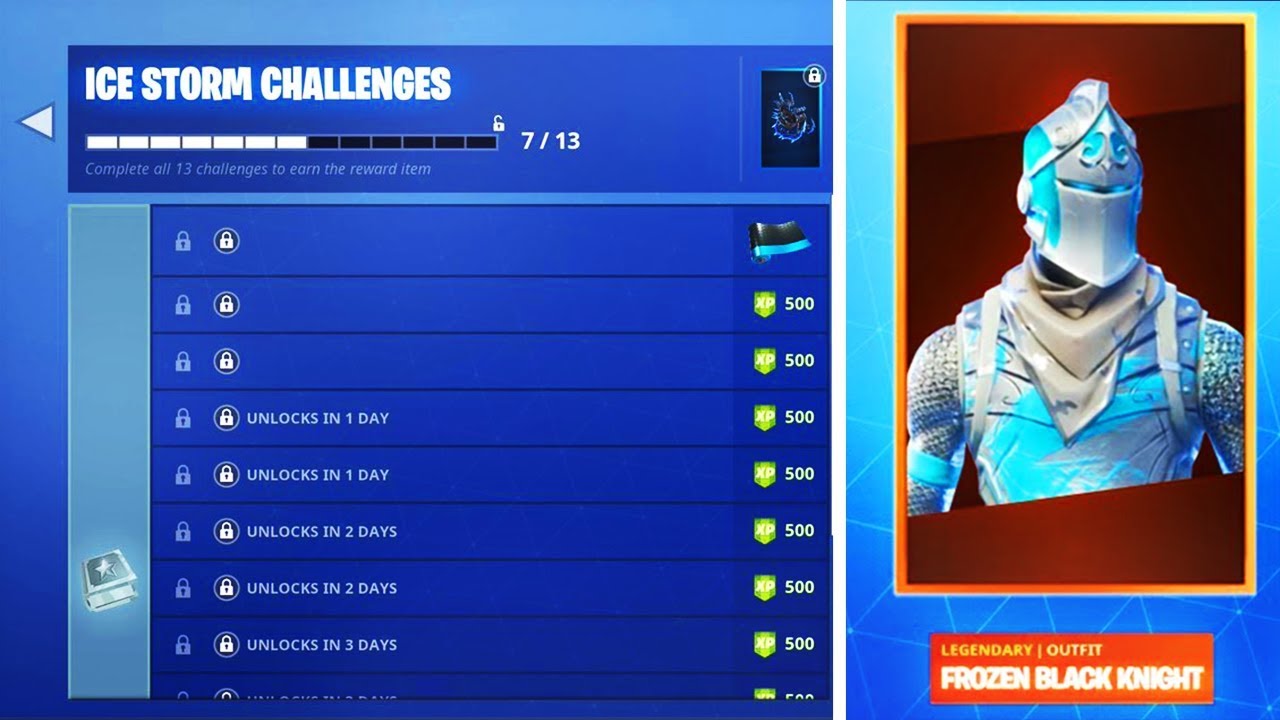 New Fortnite &ldquo;ICE STORM CHALLENGES&rdquo; + FREE REWARDS ( Free ICE STORM CHALLENGE Rewards)