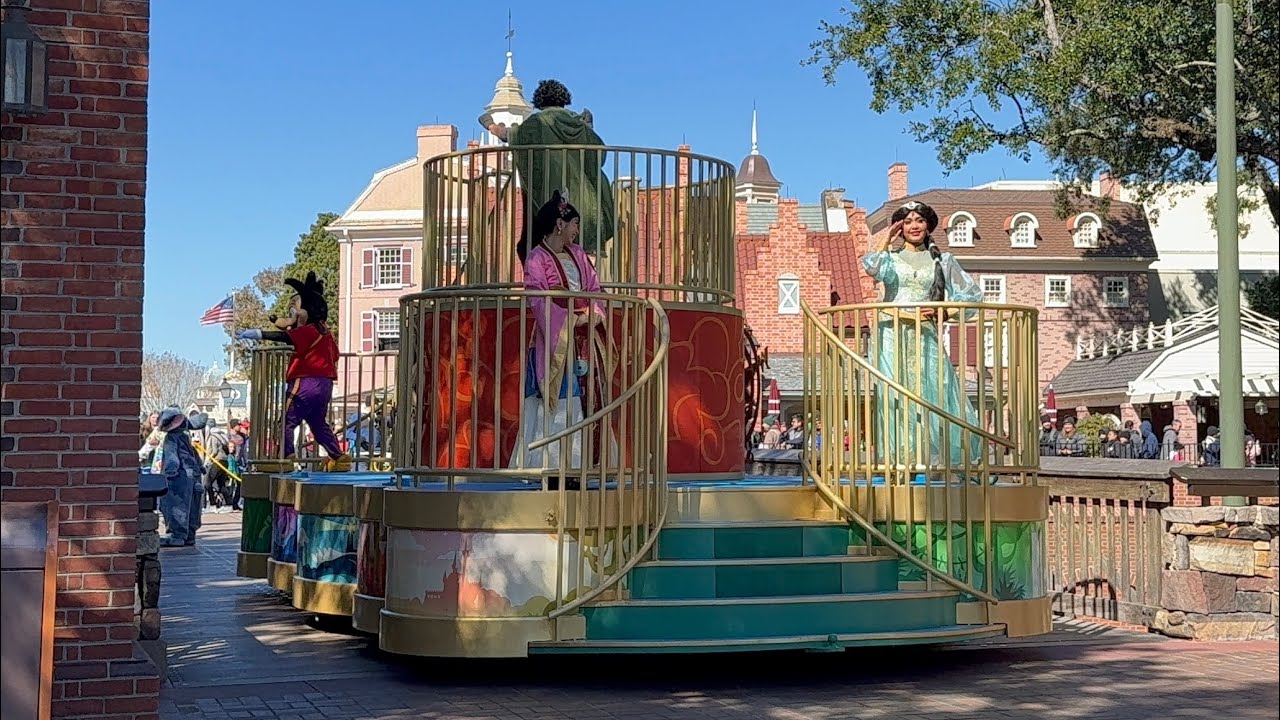 Disney Adventure Friends Cavalcade from Liberty Square Bridge