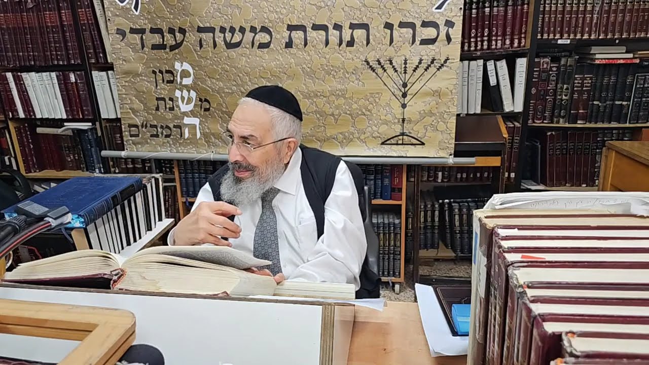הרב רצון ערוסי - המשך הלכות חמץ ומצה