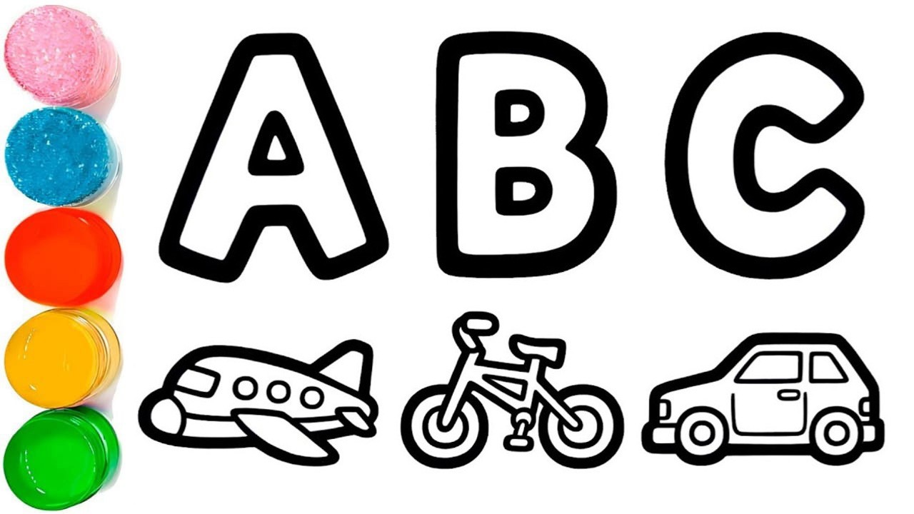 Песенка про фонетику алфавита // Рисование заглавных букв алфавита от А до Я для начинающих // AB...