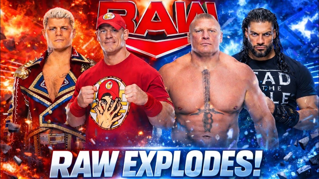 Cena & Cody vs Lesnar & Reigns – RAW EXPLODES!