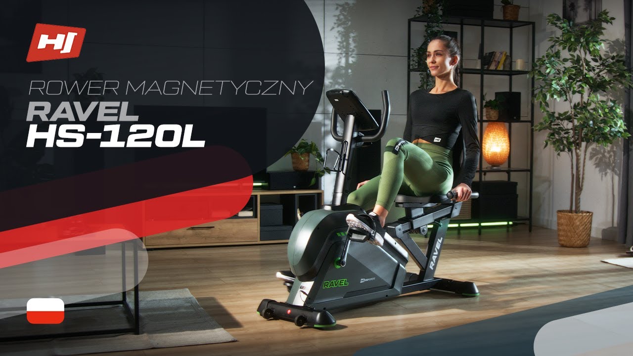 Rower leżący elektryczno-magnetyczny HS-120L Ravel I Hop-Sport
