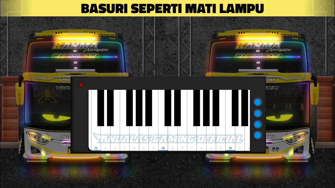 Telolet Basuri Seperti Mati Lampu 24 Not Versi Pianika || Basuri Pianika