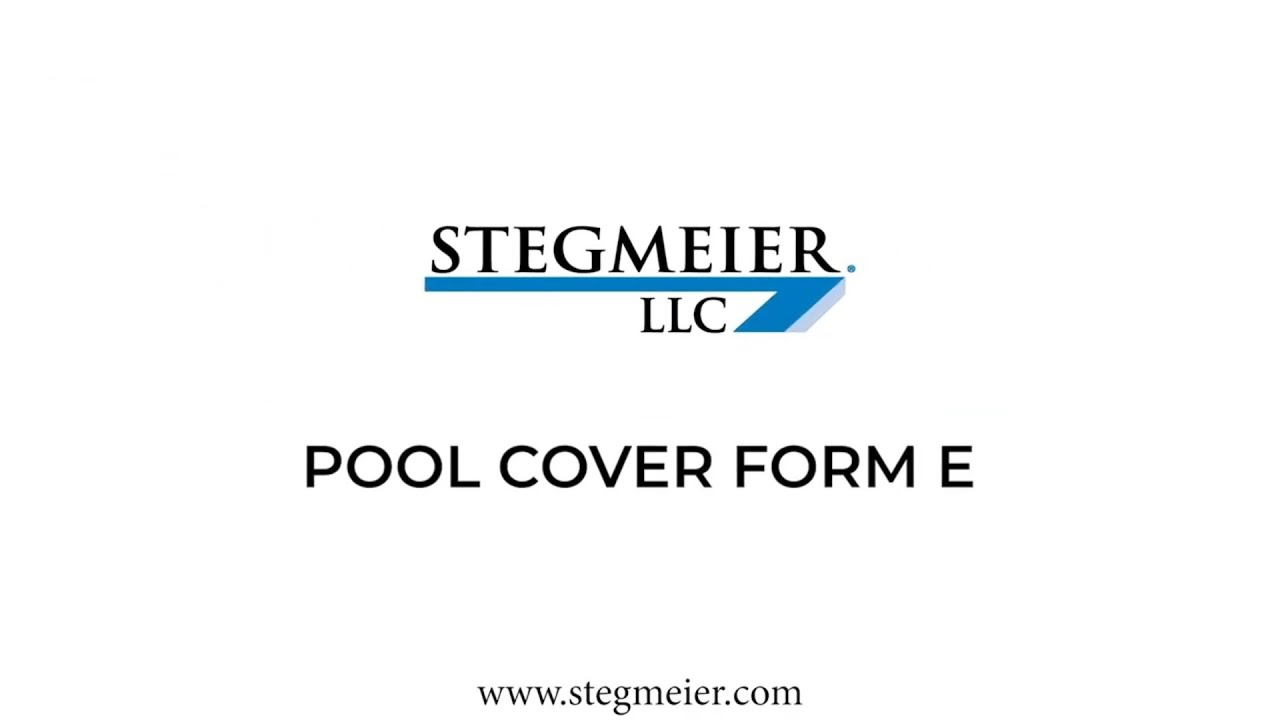 Pool Cover Form E