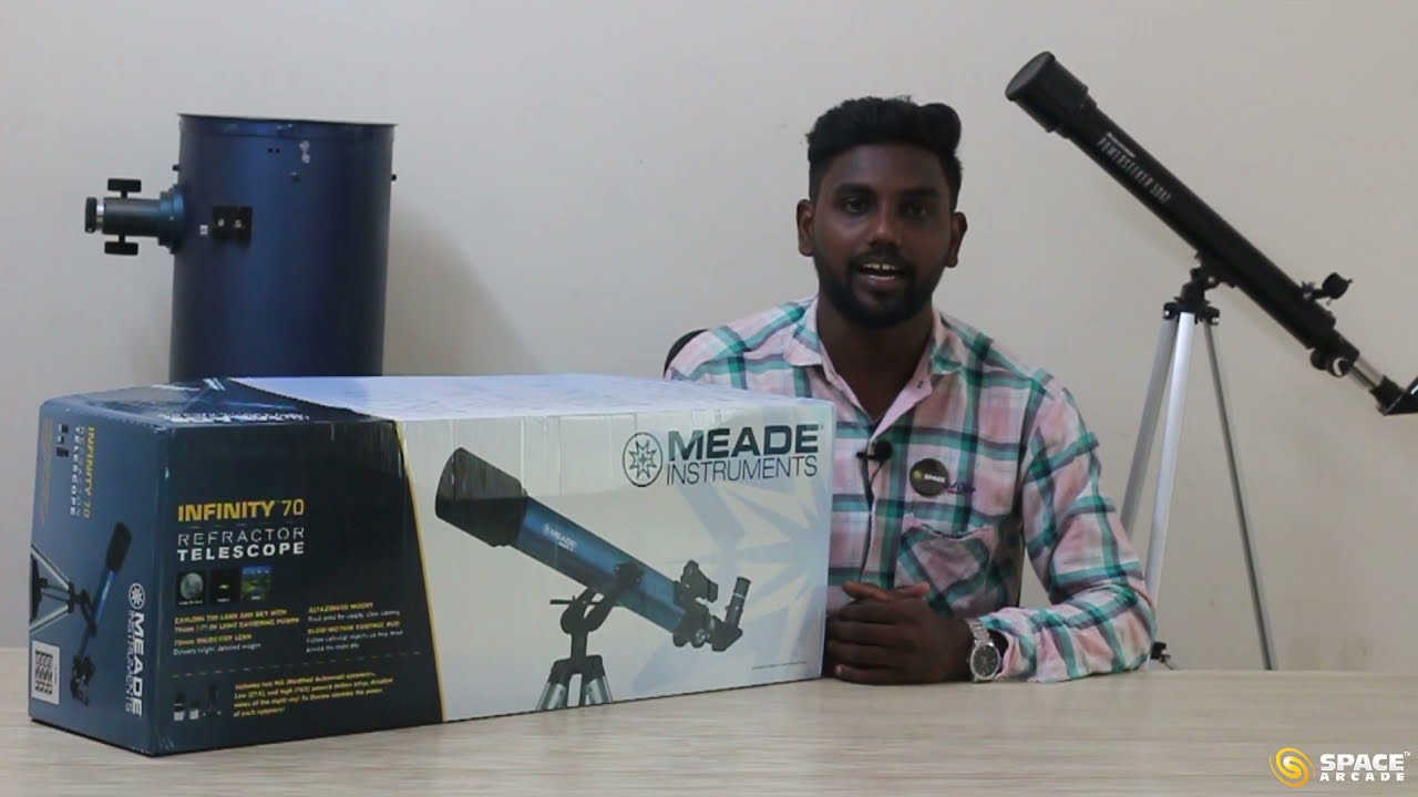 Meade Infinity 70 AZ Telescope | Unboxing | Assembling | Handling | Space Arcade